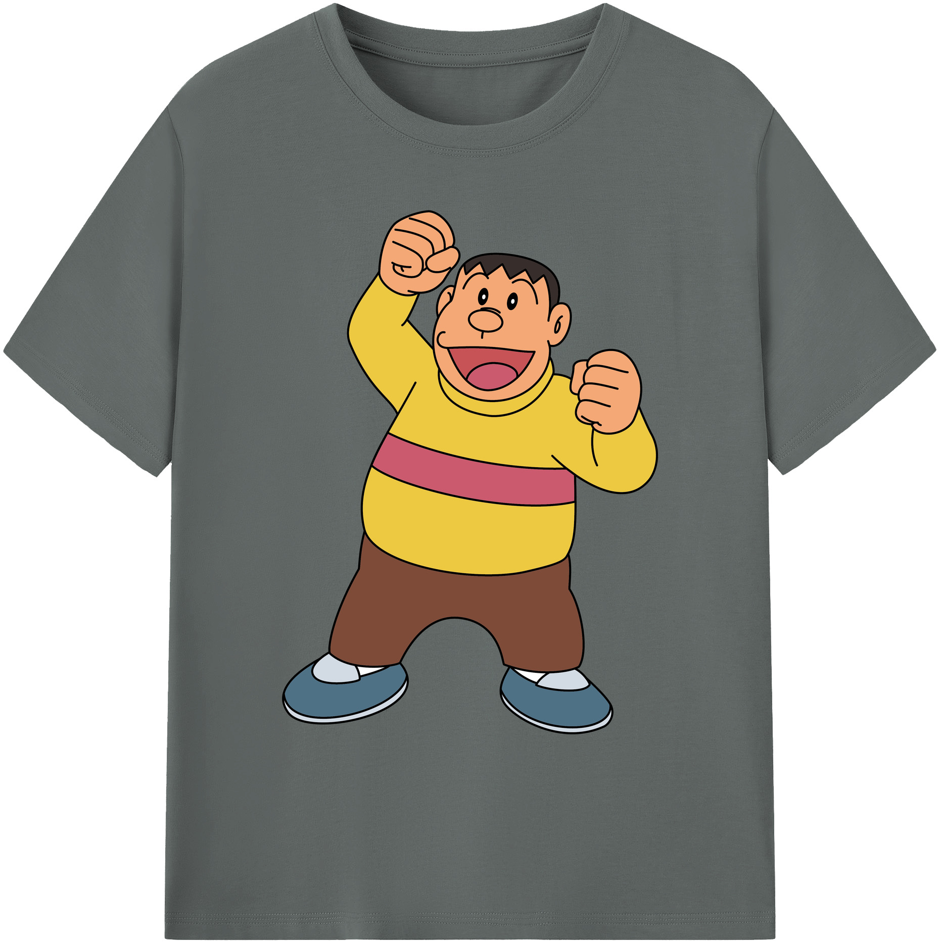 （画像用） ドラえもん 剛田武 Doraemon Gouta Takeshi 綿100％ メンズ半袖Tシャツ｜肌触りやわらか＆通気性